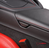 C8 Corvette Carbon Fiber Arm Rest Button & trim Cover