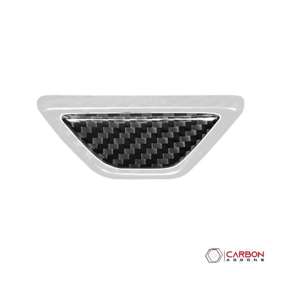C8 Corvette Real Carbon Fiber Armrest Button & Trim Covers | Interior Overlay (2020–2026)