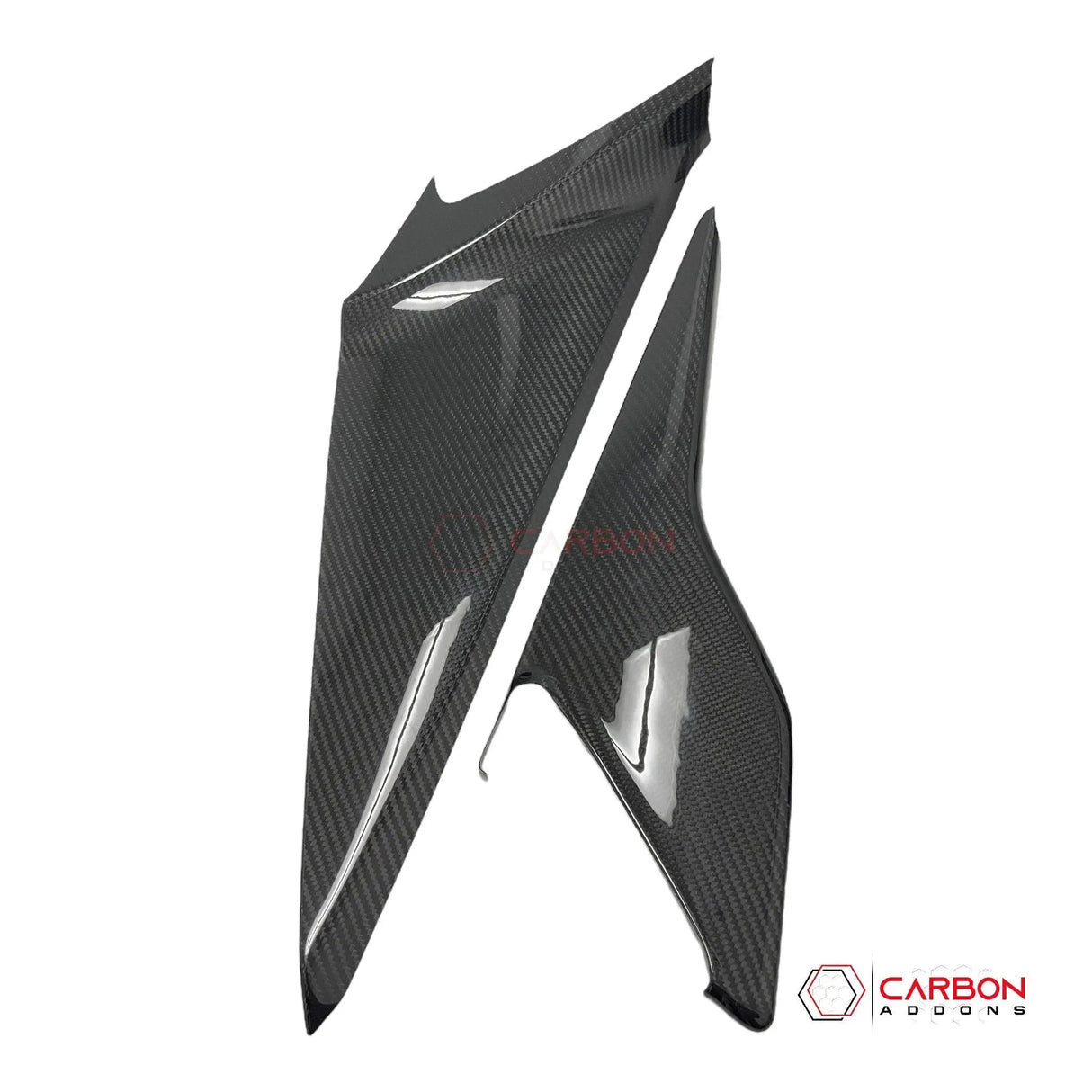 C8 Corvette Carbon Fiber Center Console Side Trim Covers