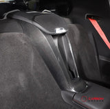 C8 Corvette Real Carbon Fiber Waterfall Panel Trim Cover | Interior Overlay (2020–2026)