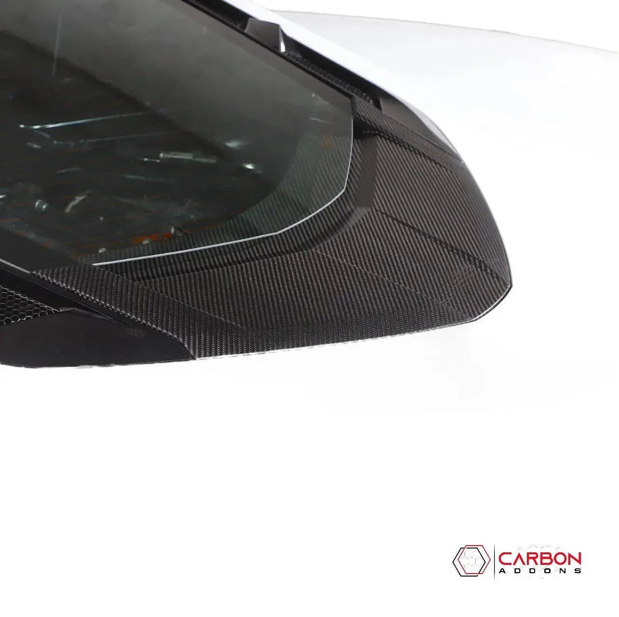 C8 Corvette Carbon Fiber Rear Lower Window Trim | Direct Replacement (2020–2026 Coupe)
