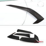 C8 Corvette Exterior Side Scoop Boomerang Trim Carbon Fiber Cover Set