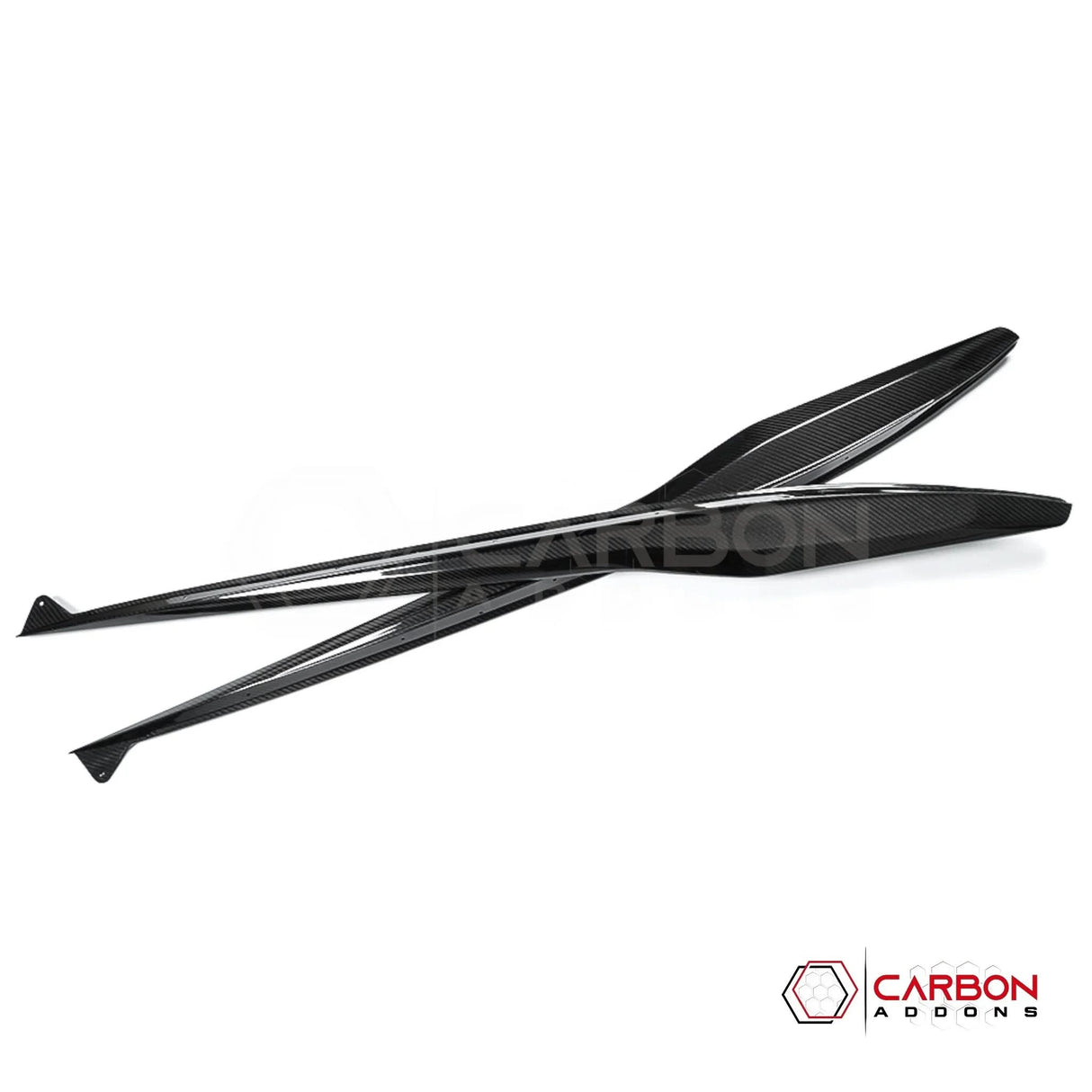 C8 Corvette Z06 & E-Ray DRY Carbon Fiber Side Skirts | 2023–2026 Real Dry Carbon OEM Fit