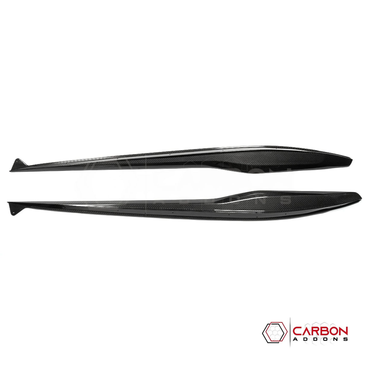 C8 Corvette Z06 & E-Ray DRY Carbon Fiber Side Skirts | 2023–2026 Real Dry Carbon OEM Fit