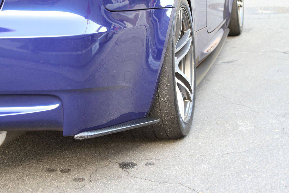 2008-2012 BMW M3 E90  E92  E93 ET Style Carbon Fiber Rear Bumper Splitter Caps