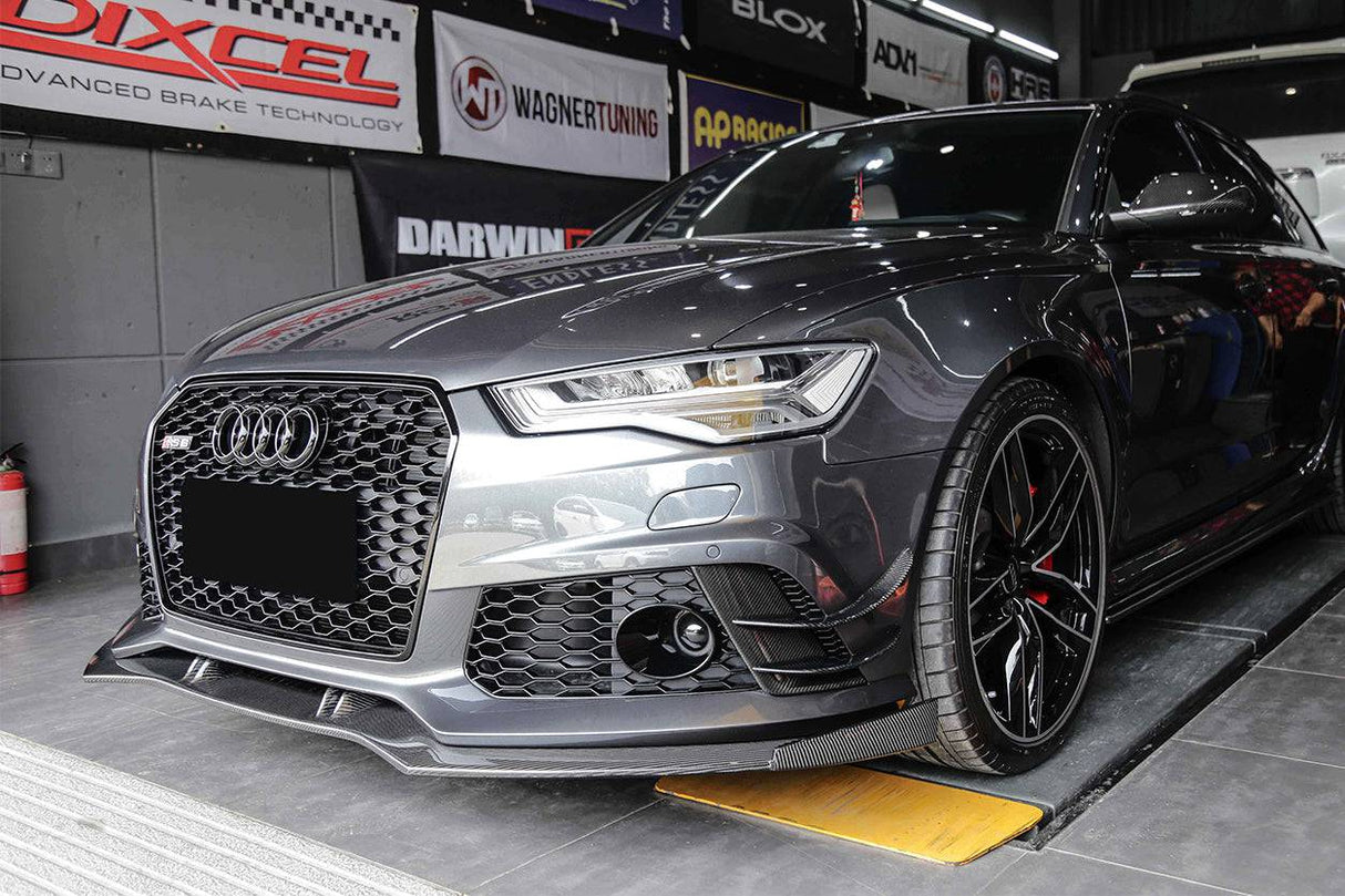 2013-2018 Audi RS6 Avant BS Style Carbon Fiber Front Lip