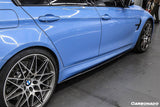 2014-2020 BMW  M4 F82 F80 M3  MP Style Carbon Fiber Side Skirts Under Board