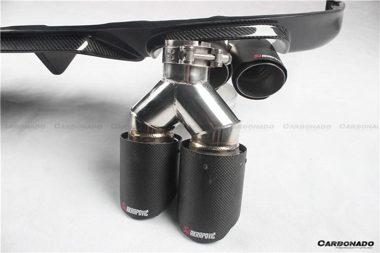 2015-2020 Lexus GS GSF AM Style Carbon Fiber Rear Lip With exhaust tips