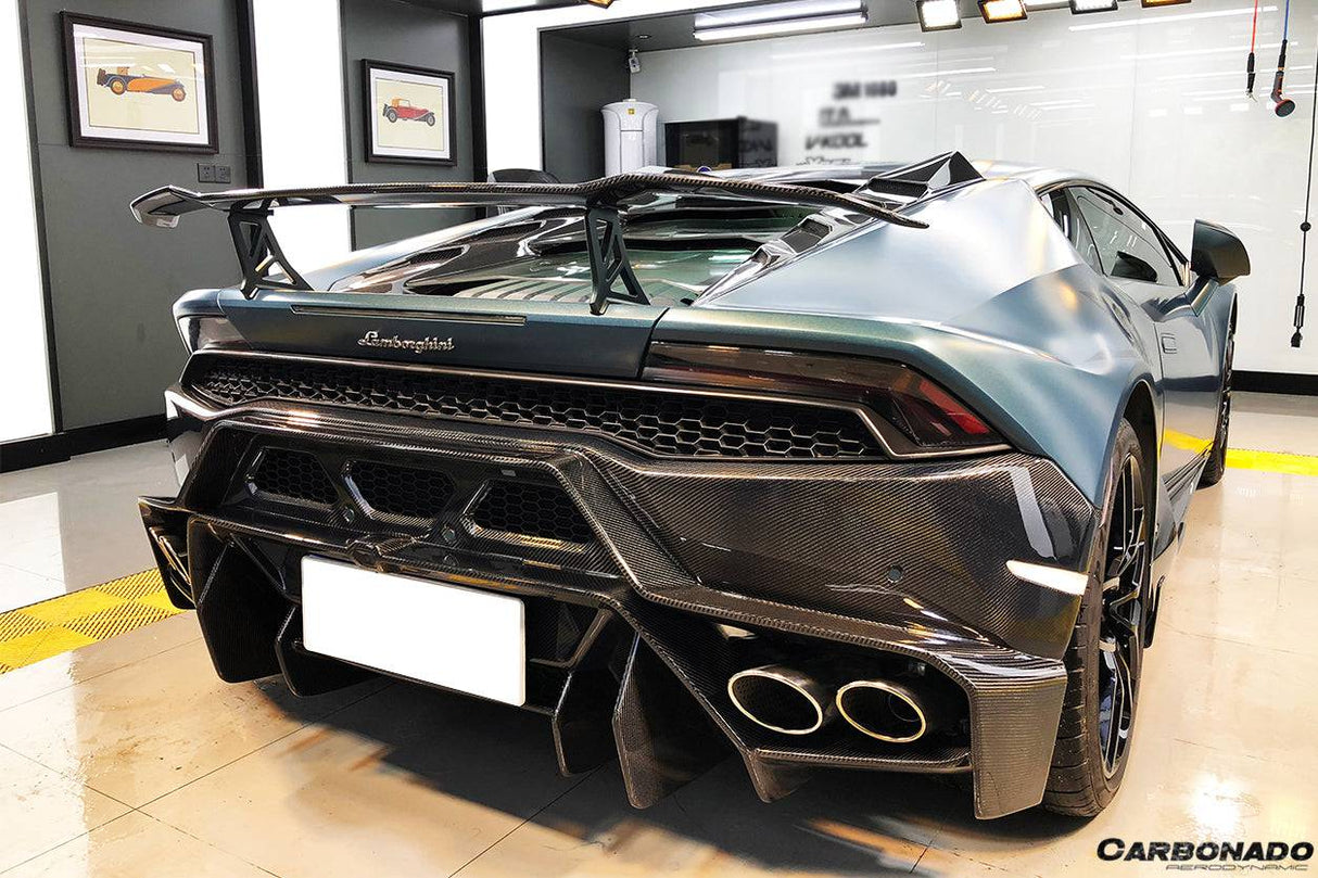 2015-2020 Lamborghini Huracan LP610 LP580 MSY Style Carbon Fiber Rear Engine Hood