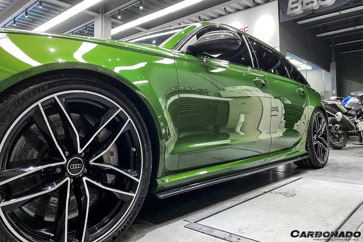 2013-2018 Audi RS6 Avant MN Style Carbon Fiber Side Skirts