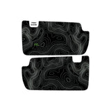 Topographic Interior Sun Visor Overlays - 2024+ Ranger Raptor (with Homelink)