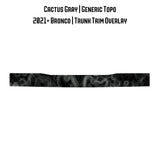 Topo Trunk Trim Overlay / Protector - 2021+ Bronco