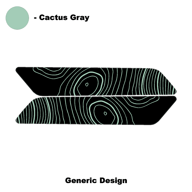 Topo Interior Front Door Grab Handle Overlay Kit (Printed + Laser Series) - 2021+ Bronco