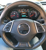 Camaro 2016-2024 Carbon Fiber Steering Wheel Airbag Center Overlay