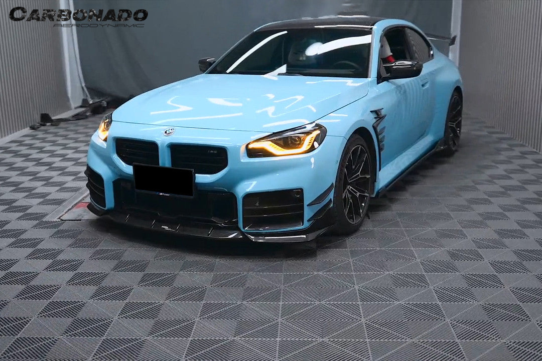 2021-UP BMW M2 G87 AD Style Dry Carbon Fiber Front Splitter Lip