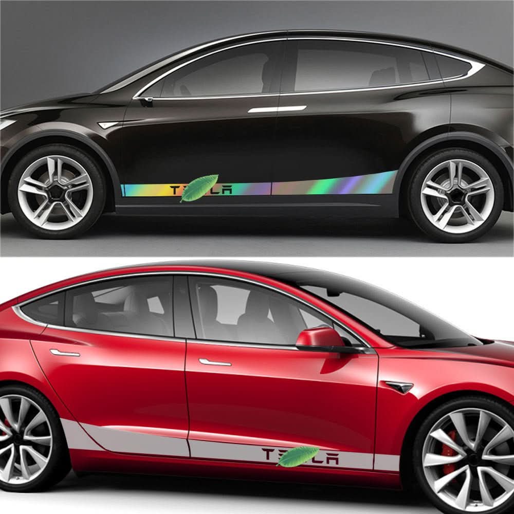 Side Skirt Stripe Decals (2-Pack) | 3 Styles | Multiple Colors | Scratch Protection
