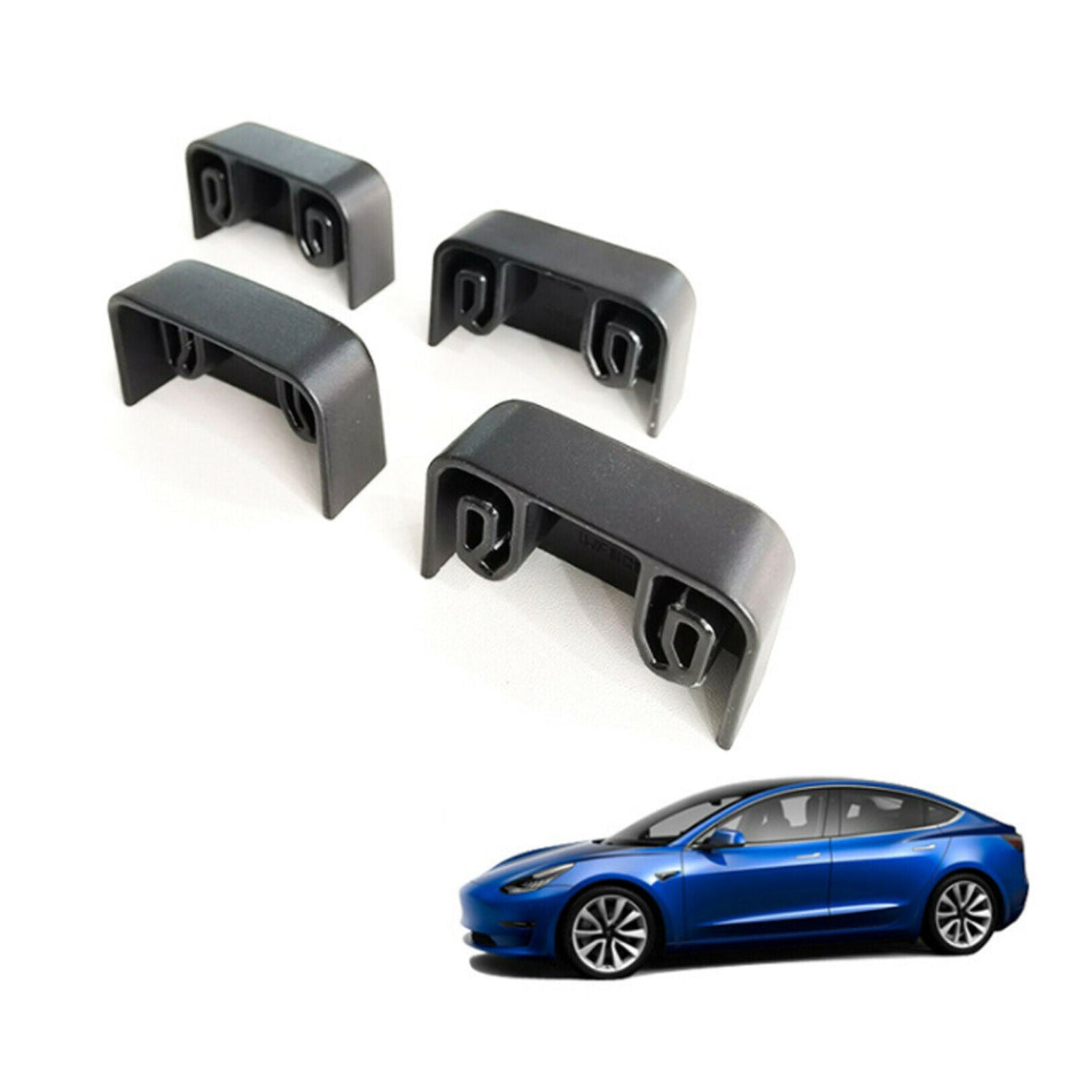 Seat Slide Rail Safety Plugs for Model 3/Y | 4-Pack