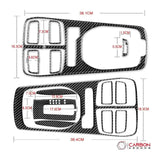 Carbon Fiber Center Console Overlay for  Chevrolet Camaro 2010-2015