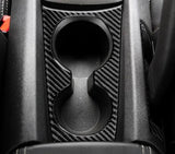 Carbon Fiber Cup Holder Panel Overlay for Chevrolet Camaro 2010-2015