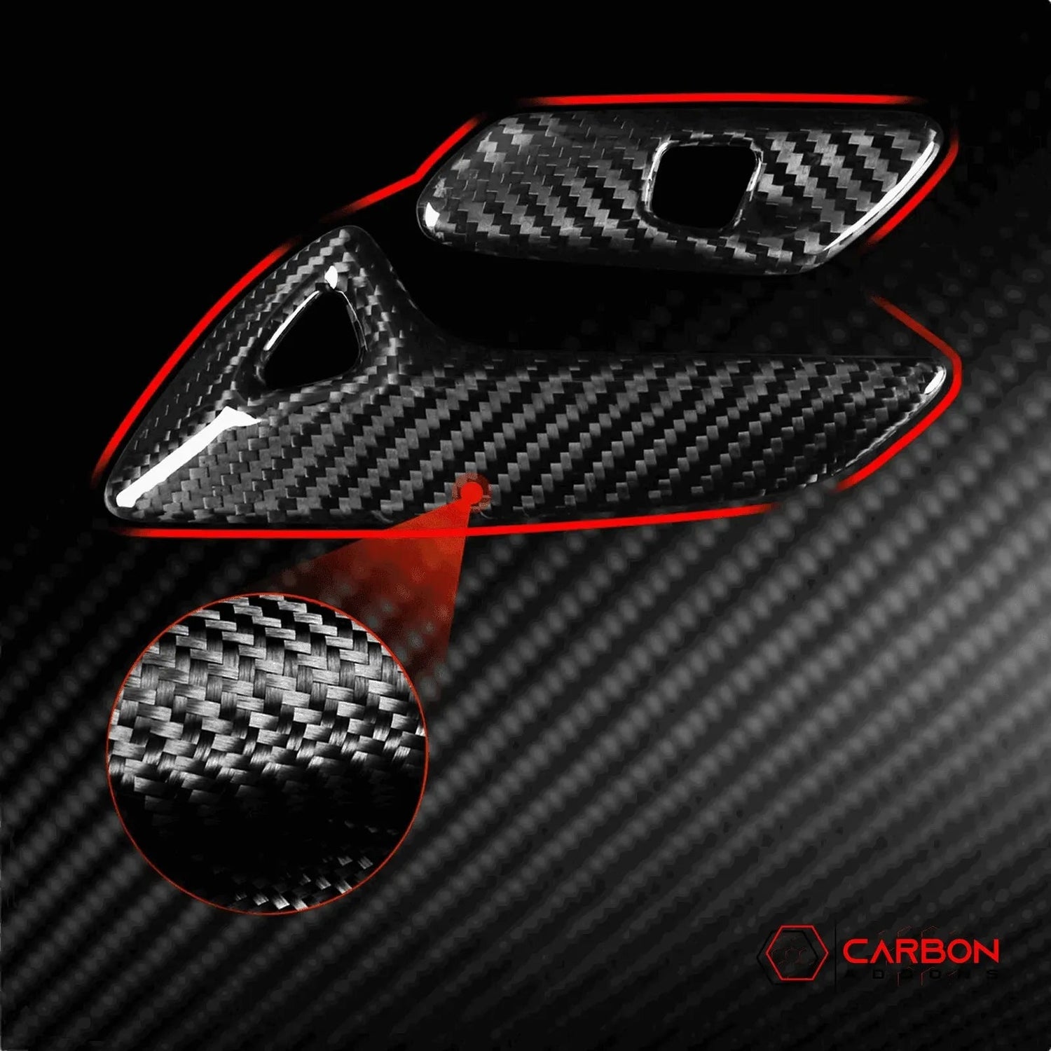 Carbon Fiber Door Handle Cover | C7 Corvette Stingray/Z06/Grand Sport 2014-2019