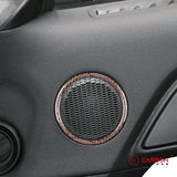 Carbon Fiber Door Speaker Trim Overlay for Mustang 2015-2023