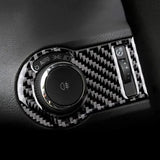 Carbon Fiber Headlight Switch Button Panel Overlay for Chevrolet Camaro 2010-2015