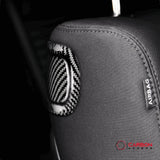 Carbon Fiber Rear Seat Pull Trim and Handle Overlay for Dodge Challenger 2015-2023