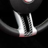 Mustang 2010-2014 Carbon Fiber Steering Wheel Trim Interior Overlay
