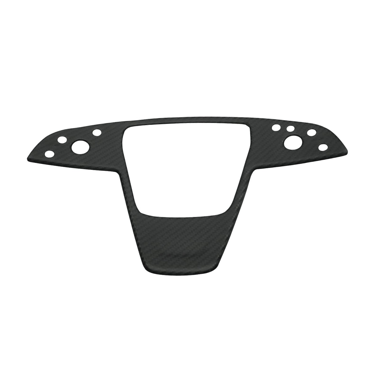 Carbon Fiber Yoke Steering Wheel Trim Panel Cover for Model S/X 2021+