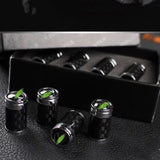 Carbon Fibre Car Wheel Tire Valve Stem Cap For Tesla Model3/Y/X/S（4pcs）