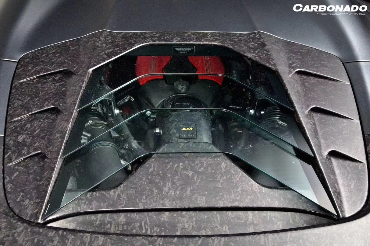 2015-2019 Ferrari 488 Spider MSY Style Carbon Fiber Engine Hood