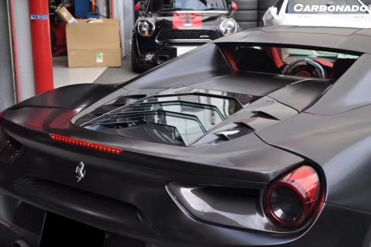 2015-2019 Ferrari 488 Spider MSY Style Carbon Fiber Engine Hood