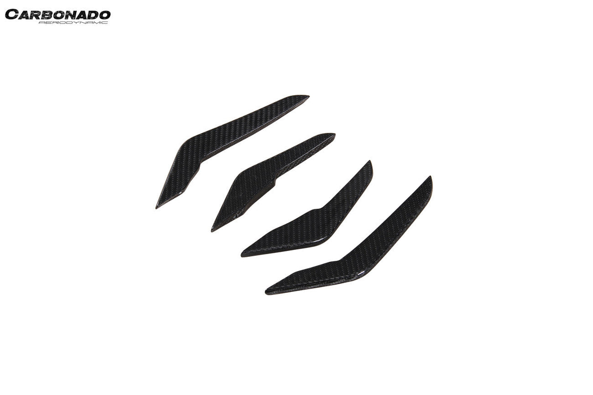 2021-2024 Audi RS3 8Y.0 Sedan And Sportback AD Style Dry Carbon Fiber Front Canards