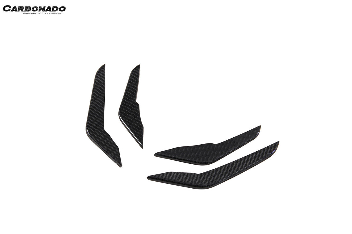 2021-2024 Audi RS3 8Y.0 Sedan And Sportback AD Style Dry Carbon Fiber Front Canards