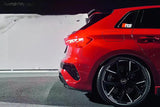 2021-2024 Audi RS3 8Y.0 Sportback AD Style Dry Carbon Fiber Rear Diffuser lip