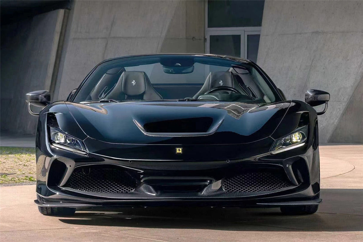 2019-2024 Ferrari F8 NVT Style Dry Carbon Fiber Hood Vents