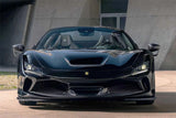 2019-2024 Ferrari F8 NVT Style Dry Carbon Fiber Hood Vents