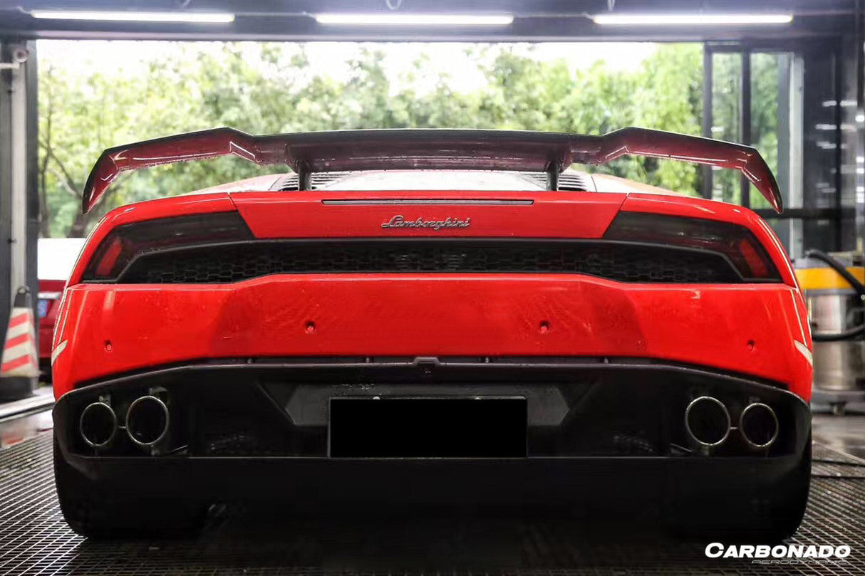 2015-2025 Lamborghini Huracan LP610   LP580   Evo   Tecnica MSY Style Carbon Fiber Trunk Spoiler Wing