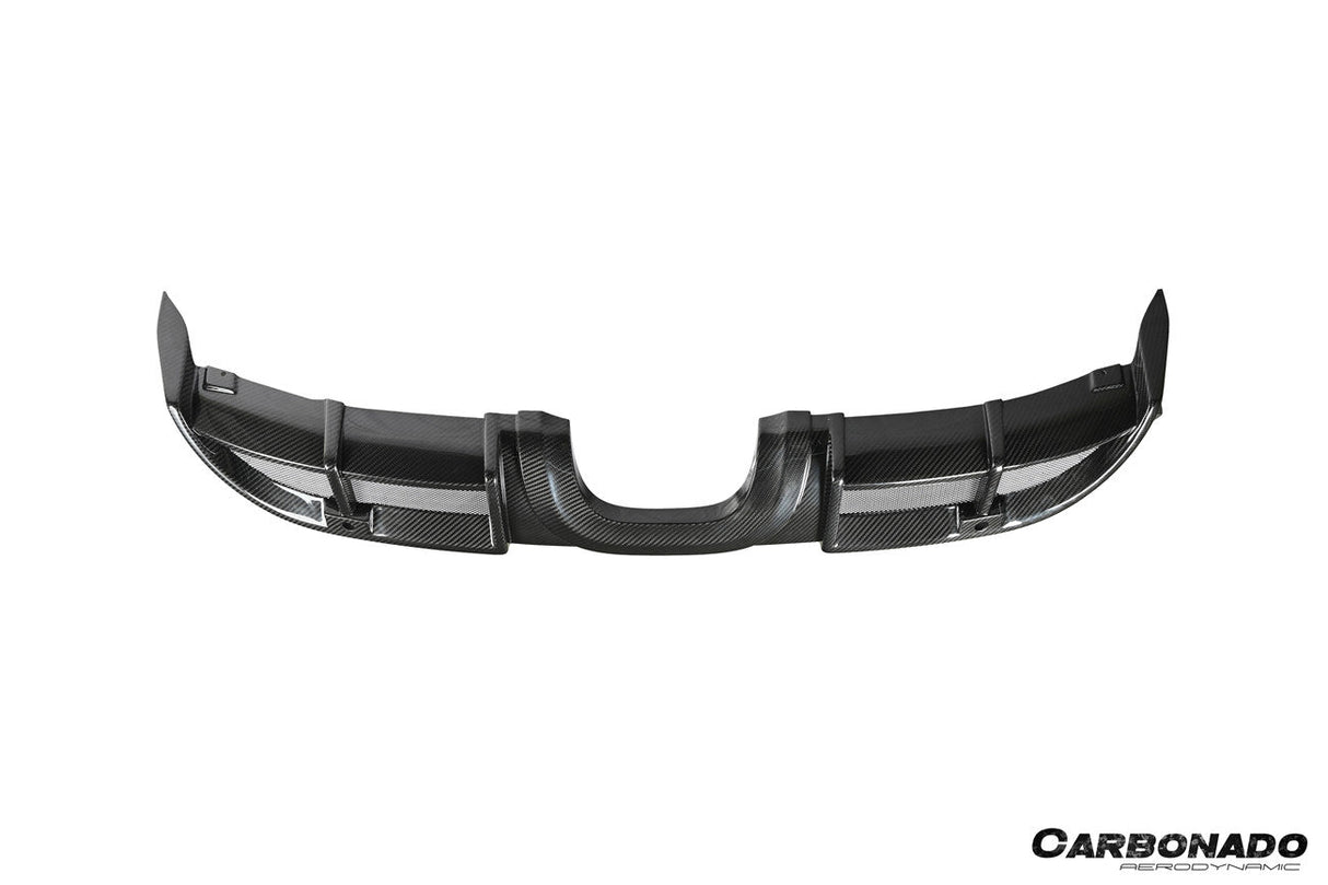 2017-2025 Porsche 718 Cayman Boxster GT4 Style Dry Carbon Fiber Middle Exhaust Rear Diffuser Lip
