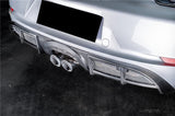 2017-2025 Porsche 718 Cayman Boxster GT4 Style Dry Carbon Fiber Middle Exhaust Rear Diffuser Lip