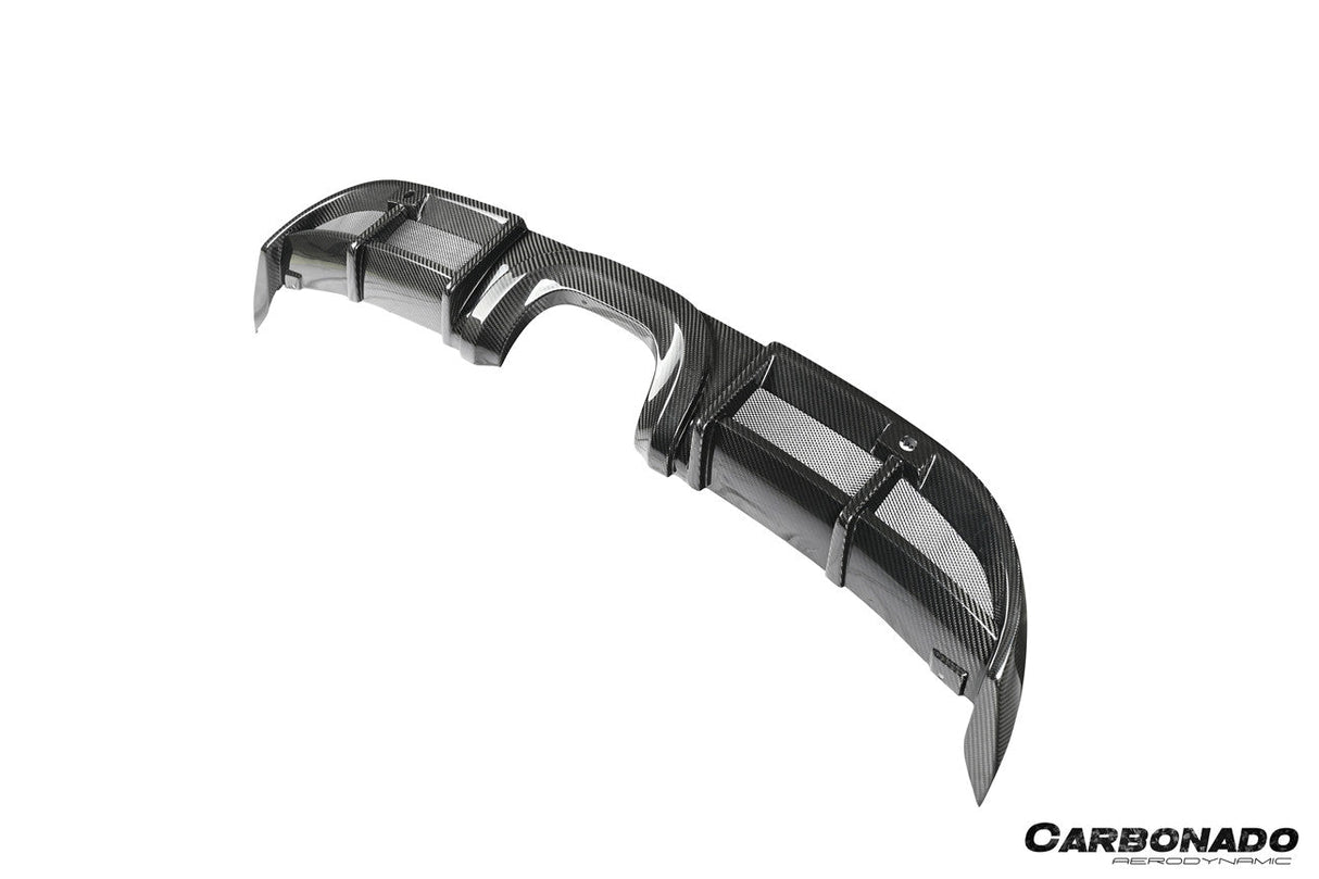 2017-2025 Porsche 718 Cayman Boxster GT4 Style Dry Carbon Fiber Middle Exhaust Rear Diffuser Lip