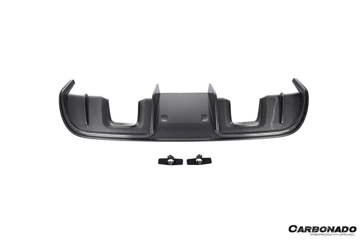 2017-2025 Porsche 718 Cayman Boxster GT4 Style Dry Carbon Fiber Rear Diffuser Lip