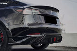 2017-2023 Tesla Pre Model 3 Turbo Style Carbon Fiber & pattern Look Wide body kit