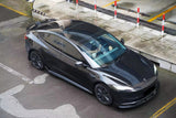 2023-UP Tesla Model 3 Highland RWD & AWD Turbo Style Carbon Fiber Pattern Look body kit