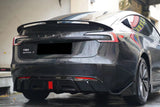 2023-UP Tesla Model 3 Highland RWD & AWD Turbo Style Carbon Fiber Pattern Look body kit