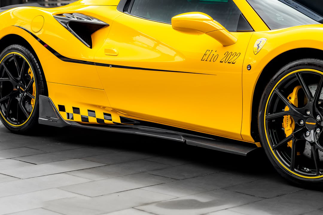 2019-2024 Ferrari F8 MSY Style Autoclave Carbon Fiber Side Skirts