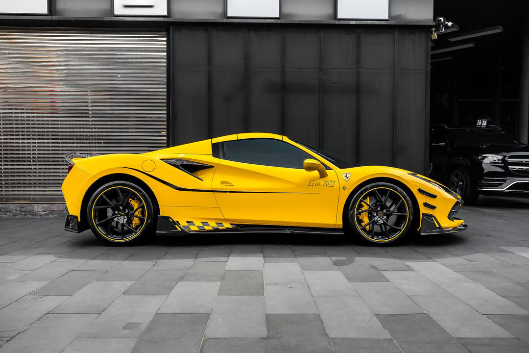 2019-2024 Ferrari F8 MSY Style Autoclave Carbon Fiber Side Skirts