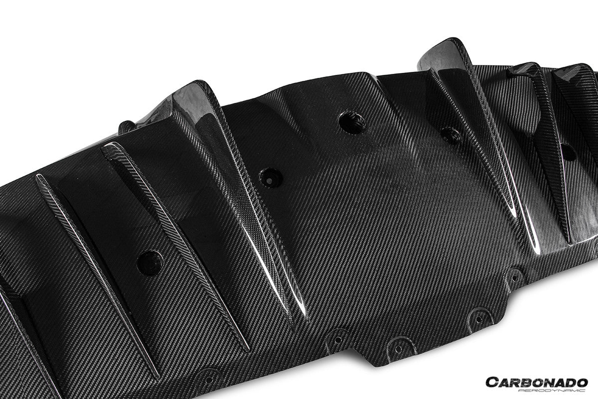 2020-UP Ferrari SF90 Stradale OE Style Autoclave Carbon Fiber Rear Diffuser