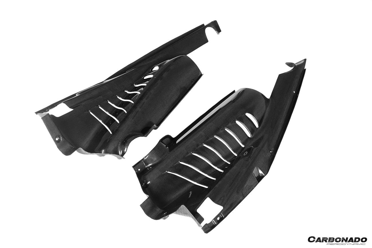 2015-2023 Ferrari Autoclave Carbon Fiber Engine Bay Panels With Heat Protection Carbonado (OE) Fits: 488 GTB, 488 PISTA, F8