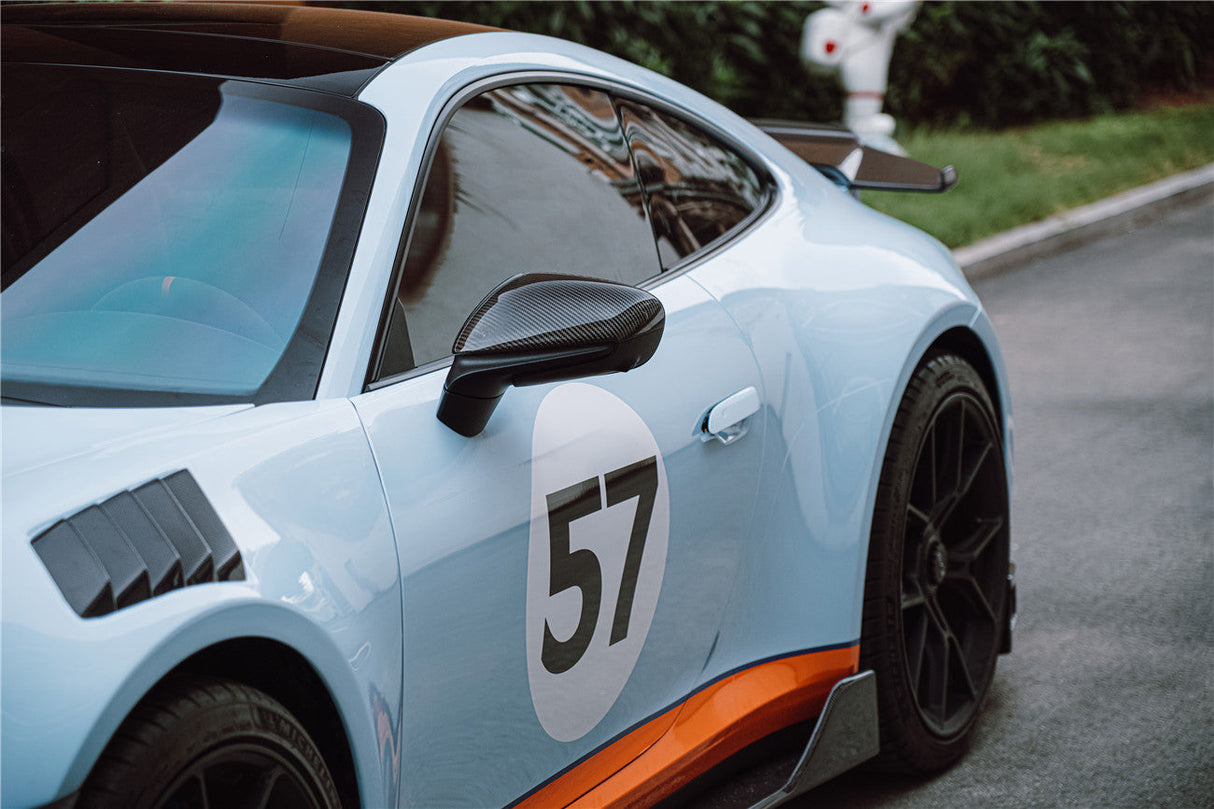 2019-2024 Porsche 911 992 Carrera Taycan OE Style Autoclave Carbon Fiber Mirror Housing | 4, S, 4S, GTS, Turbo, Turbo S, GT3, GT3 RS